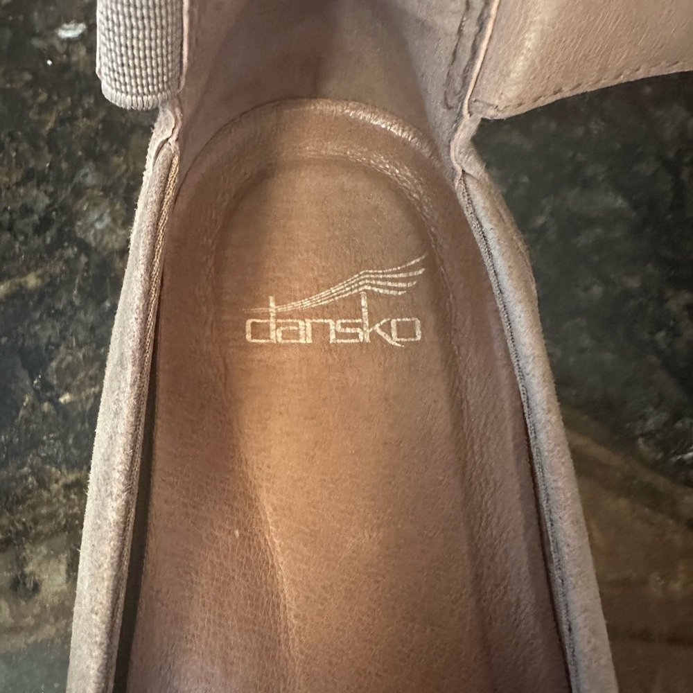 Tan Dansko Jenna Shoes with Ankle Strap - Picture 7 of 7